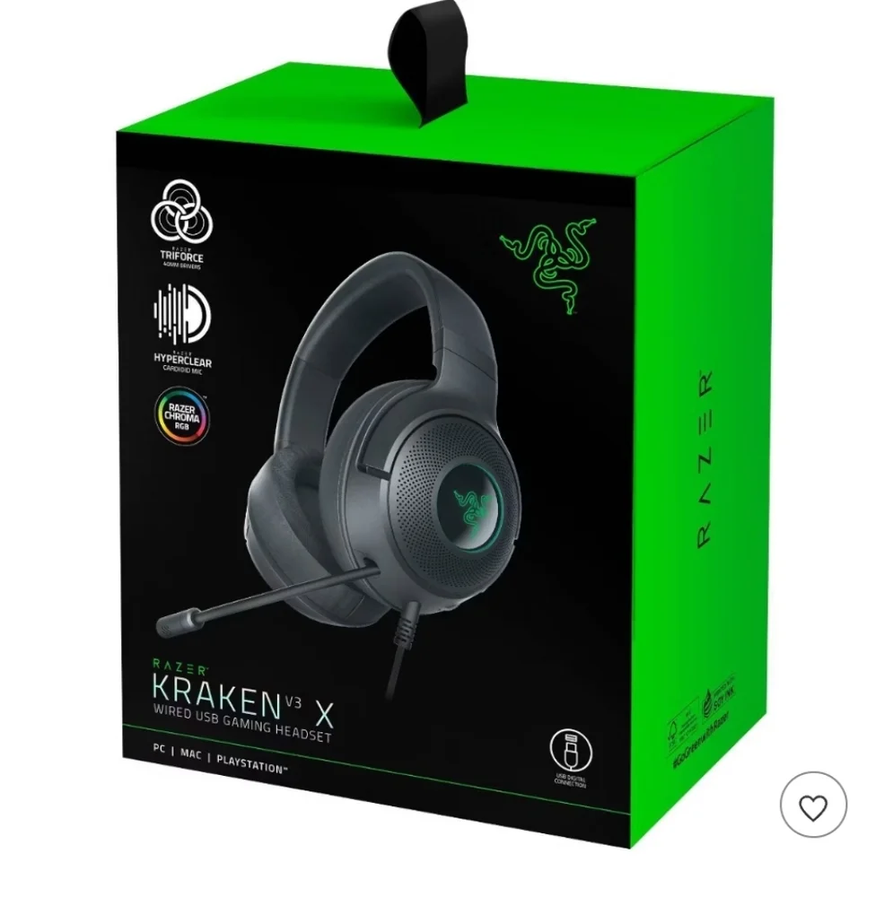 Razer Kraken V3 X Wired USB Gaming Headset for PC